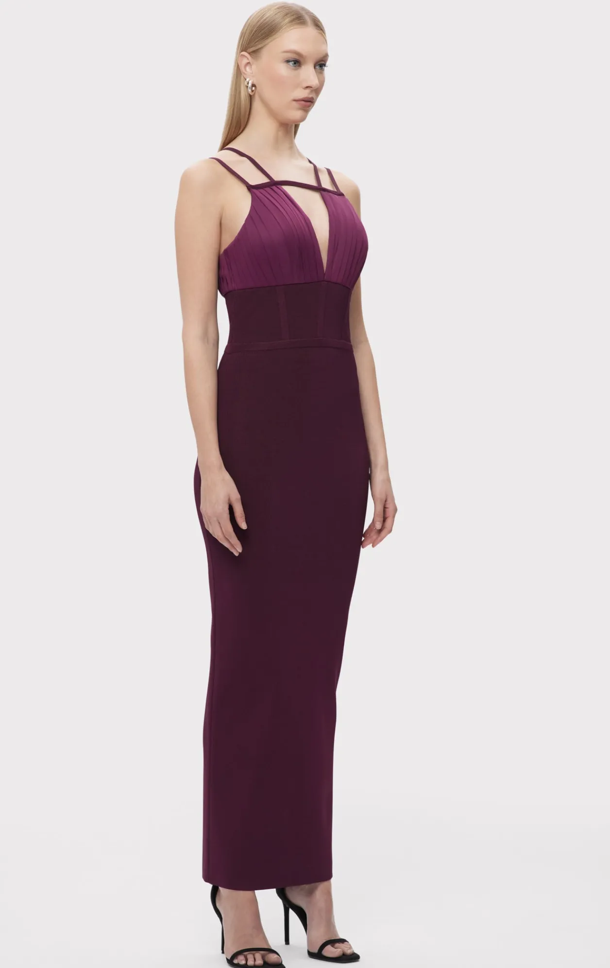 Dresses|Gowns-Hervé Léger THE JOCELYN GOWN PINOT