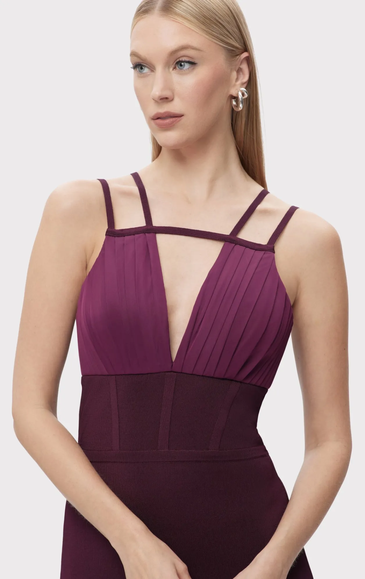 Dresses|Gowns-Hervé Léger THE JOCELYN GOWN PINOT