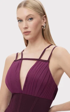 Dresses|Gowns-Hervé Léger THE JOCELYN GOWN PINOT