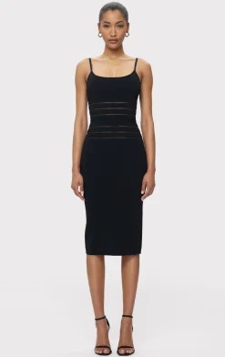 Dresses-Hervé Léger THE KIERA DRESS BLACK