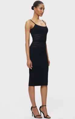 Dresses-Hervé Léger THE KIERA DRESS BLACK