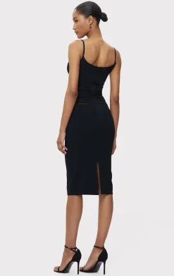 Dresses-Hervé Léger THE KIERA DRESS BLACK