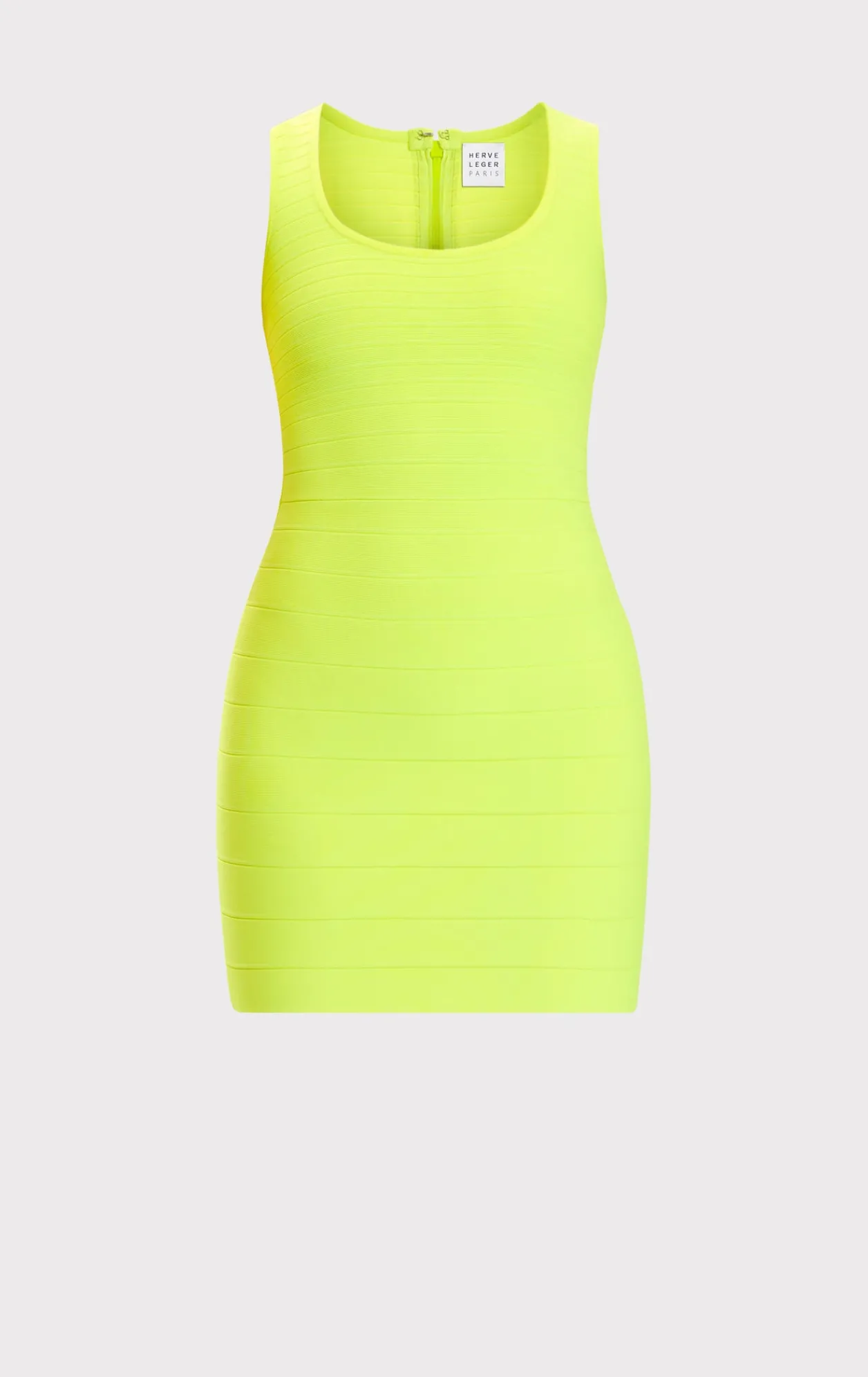 Dresses-Hervé Léger THE LEAH DRESS NEON GREEN
