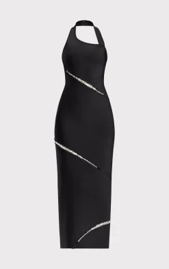 Dresses|Gowns-Hervé Léger THE LENNOX GOWN BLACK