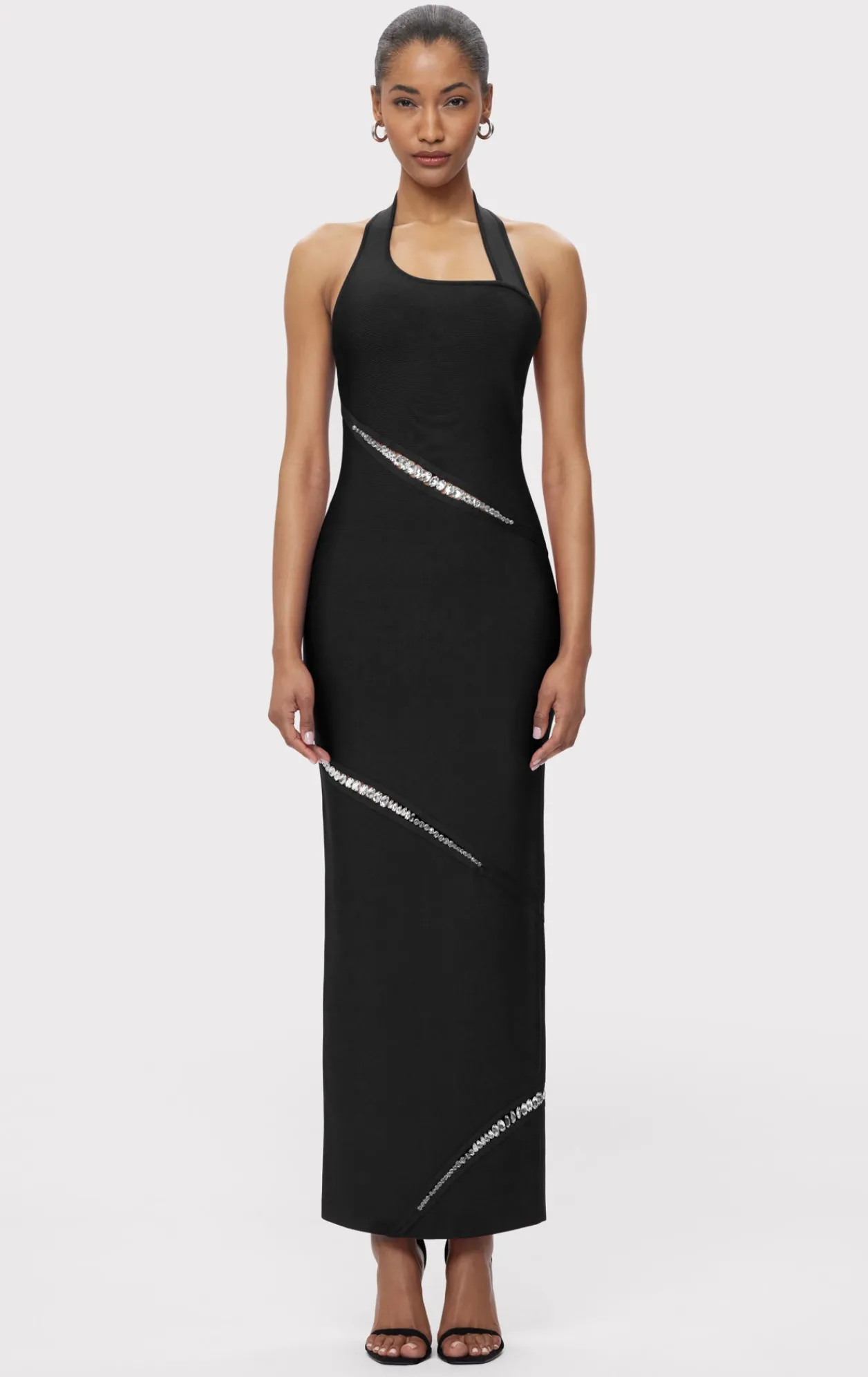 Dresses|Gowns-Hervé Léger THE LENNOX GOWN BLACK
