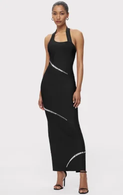 Dresses|Gowns-Hervé Léger THE LENNOX GOWN BLACK
