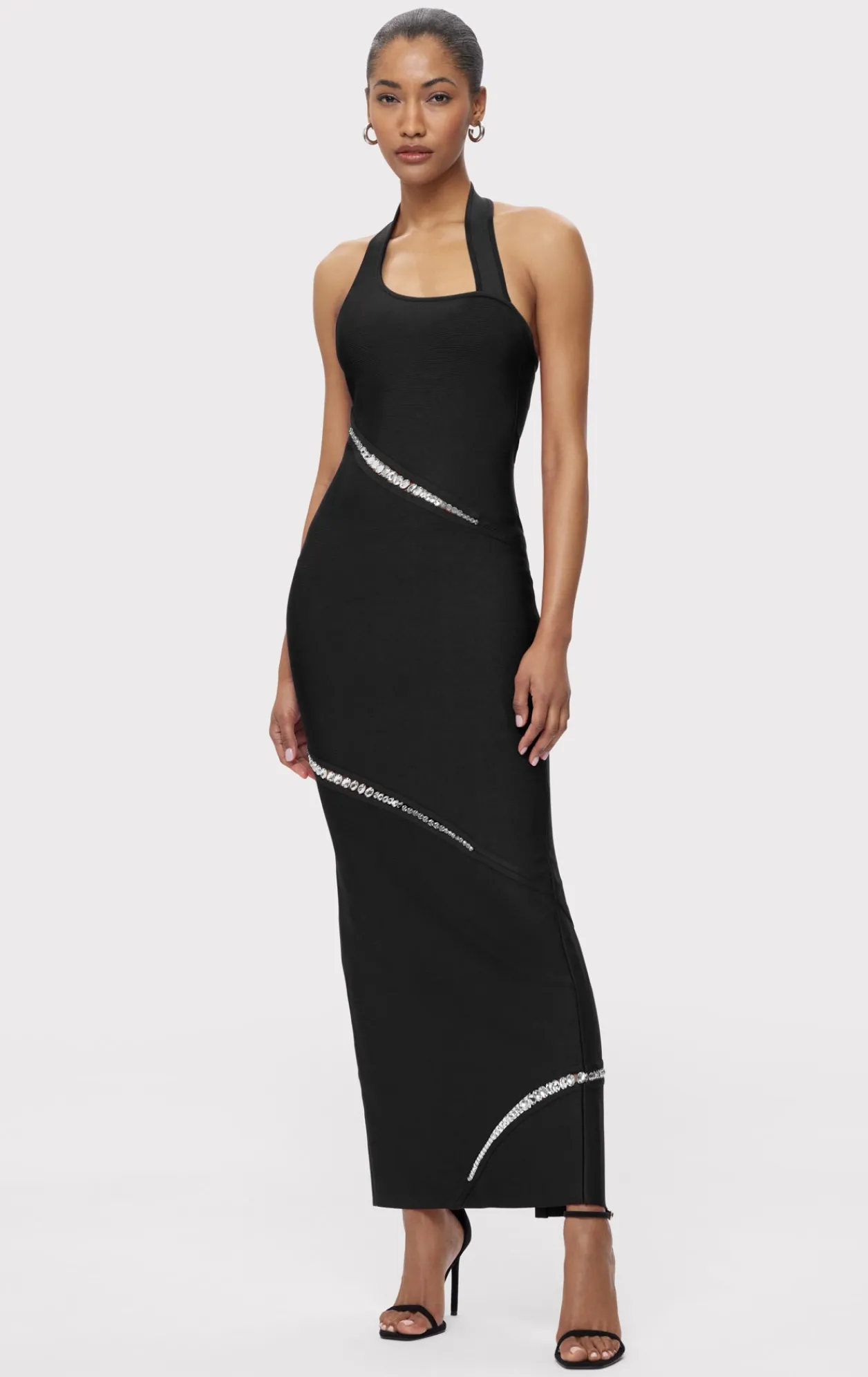 Dresses|Gowns-Hervé Léger THE LENNOX GOWN BLACK