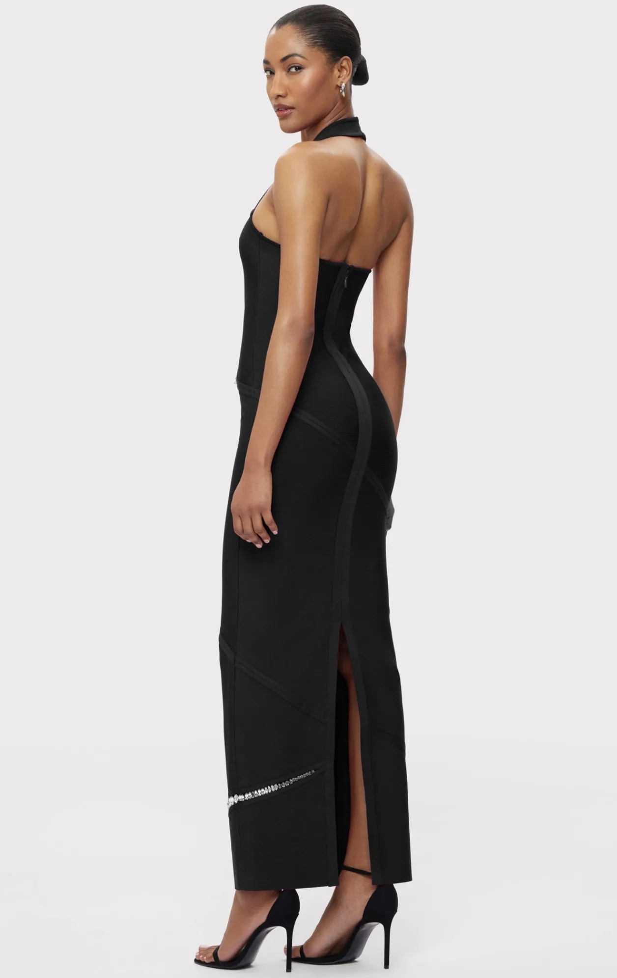 Dresses|Gowns-Hervé Léger THE LENNOX GOWN BLACK