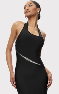 Dresses|Gowns-Hervé Léger THE LENNOX GOWN BLACK