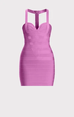 Dresses-Hervé Léger THE LILY DRESS GUAVA