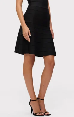 Separates|Bottoms-Hervé Léger THE LYDIA SKIRT BLACK