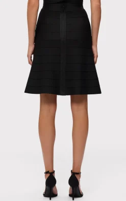 Separates|Bottoms-Hervé Léger THE LYDIA SKIRT BLACK