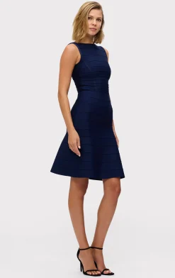 Separates|Bottoms-Hervé Léger THE LYDIA SKIRT CLASSIC BLUE