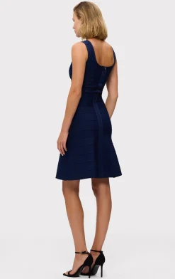 Separates|Bottoms-Hervé Léger THE LYDIA SKIRT CLASSIC BLUE