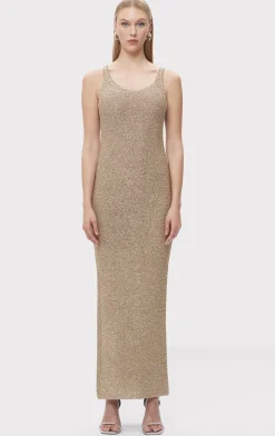Dresses|Gowns-Hervé Léger THE MADELINE GOWN LATTE