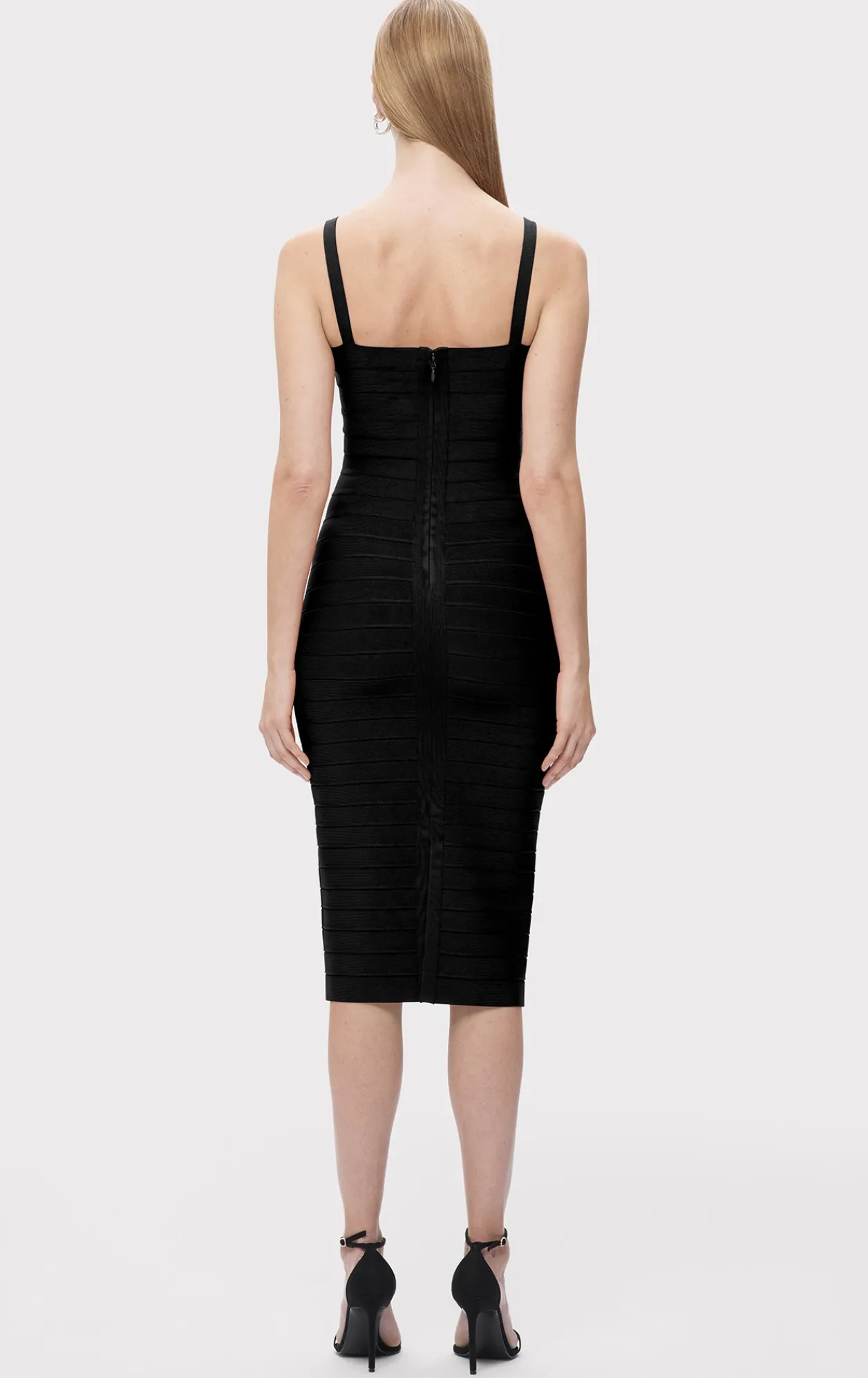 Dresses-Hervé Léger THE MARIA DRESS BLACK
