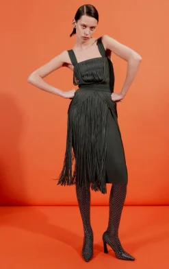 Dresses-Hervé Léger THE MARION DRESS FLINT