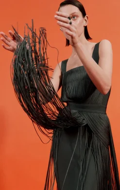 Dresses-Hervé Léger THE MARION DRESS FLINT