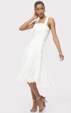 Dresses-Hervé Léger THE MARION DRESS ALABASTER