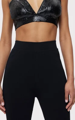 Separates|Bottoms-Hervé Léger THE MAYA LEGGINGS BLACK