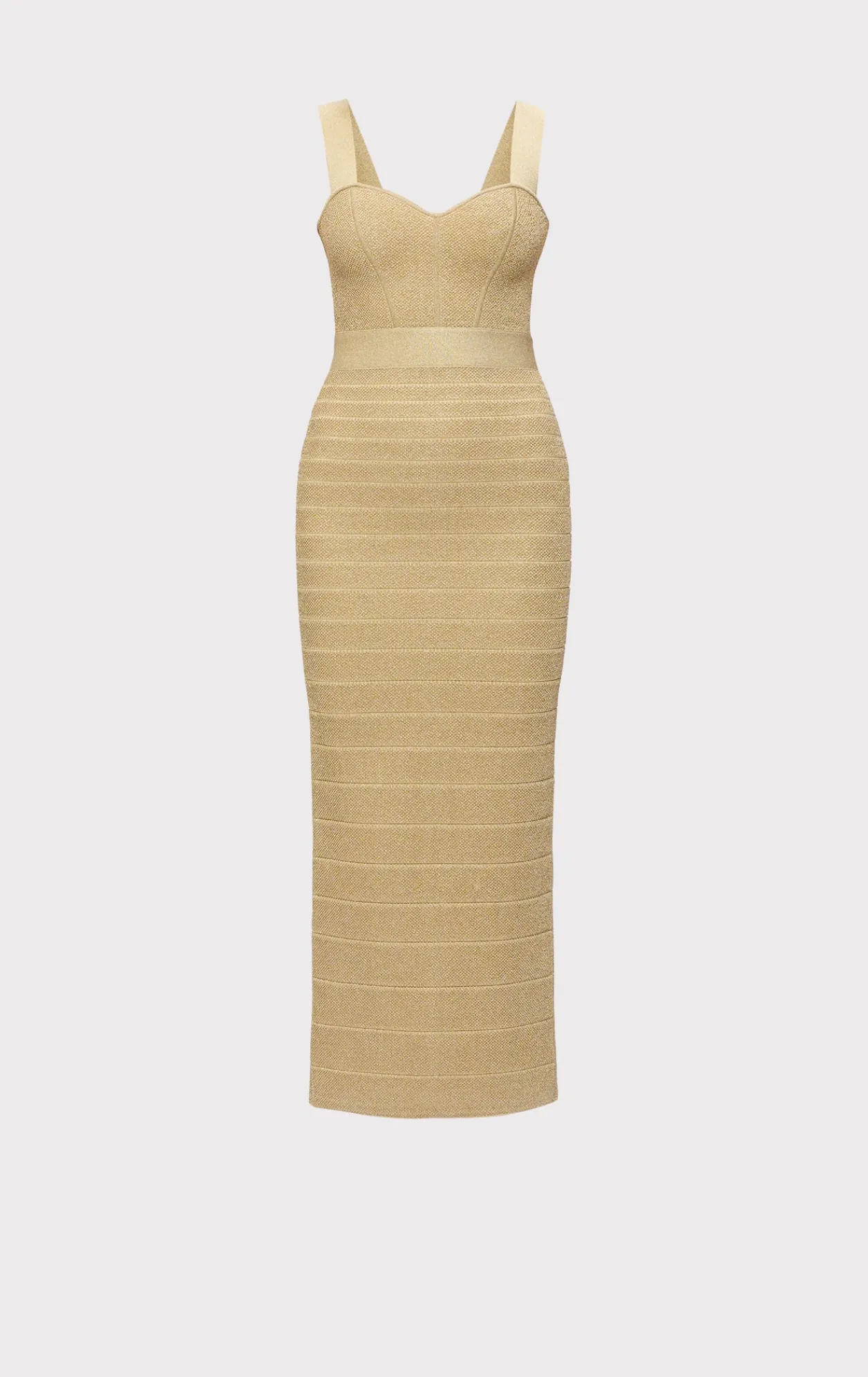 Dresses|Gowns-Hervé Léger THE METALLIC EVA GOWN METALLIC GOLD