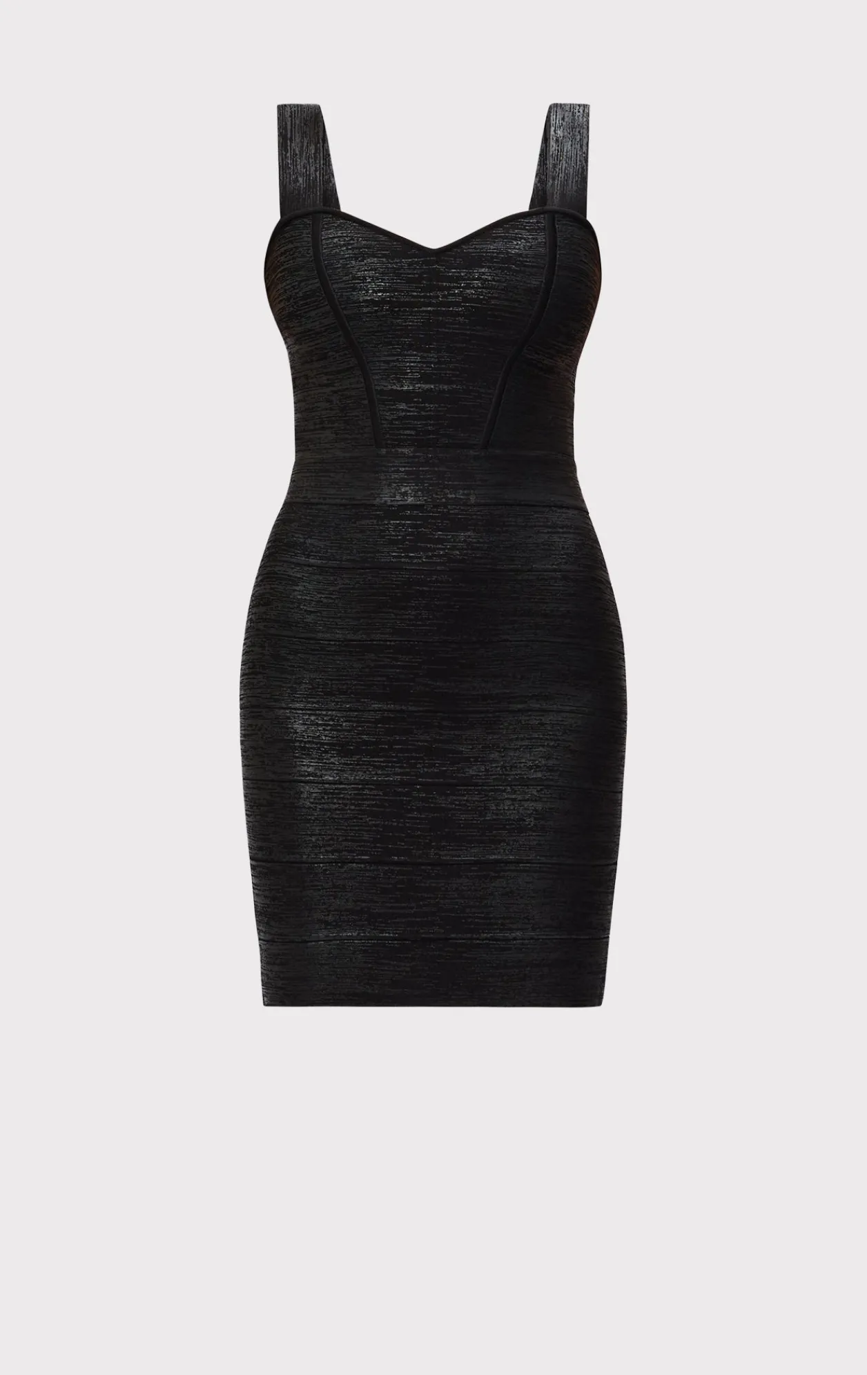 Dresses-Hervé Léger THE METALLIC JADE DRESS BLACK FOIL