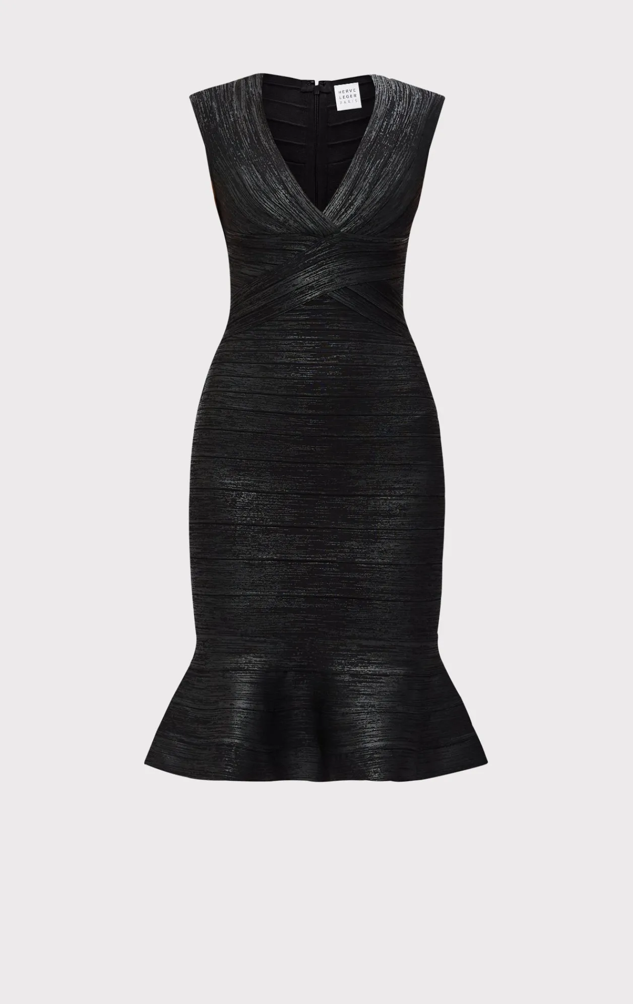 Dresses-Hervé Léger THE METALLIC SOPHIE DRESS BLACK FOIL
