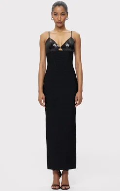 Dresses|Gowns-Hervé Léger THE MILLIE GOWN BLACK