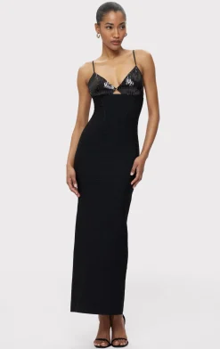 Dresses|Gowns-Hervé Léger THE MILLIE GOWN BLACK