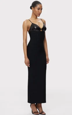 Dresses|Gowns-Hervé Léger THE MILLIE GOWN BLACK