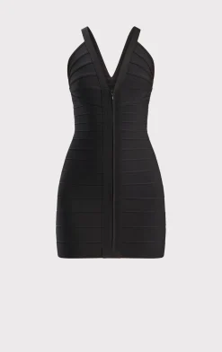 Dresses-Hervé Léger THE MINNIE DRESS BLACK