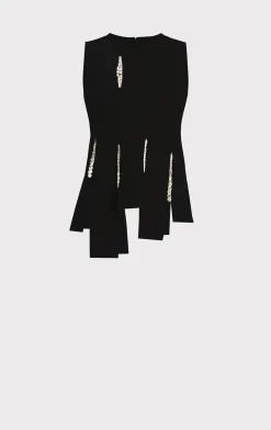 Separates|Tops-Hervé Léger THE NAOMI TOP BLACK