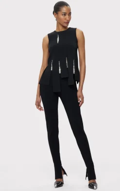 Separates|Tops-Hervé Léger THE NAOMI TOP BLACK