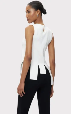 Separates|Tops-Hervé Léger THE NAOMI TOP ALABASTER