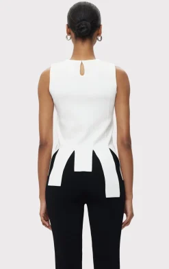 Separates|Tops-Hervé Léger THE NAOMI TOP ALABASTER