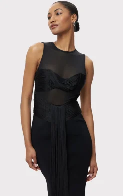 Gowns|Dresses-Hervé Léger THE NINA GOWN BLACK