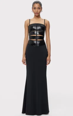 Dresses|Gowns-Hervé Léger THE NOVA GOWN BLACK