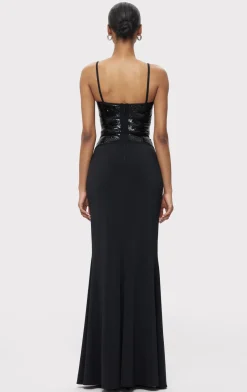 Dresses|Gowns-Hervé Léger THE NOVA GOWN BLACK