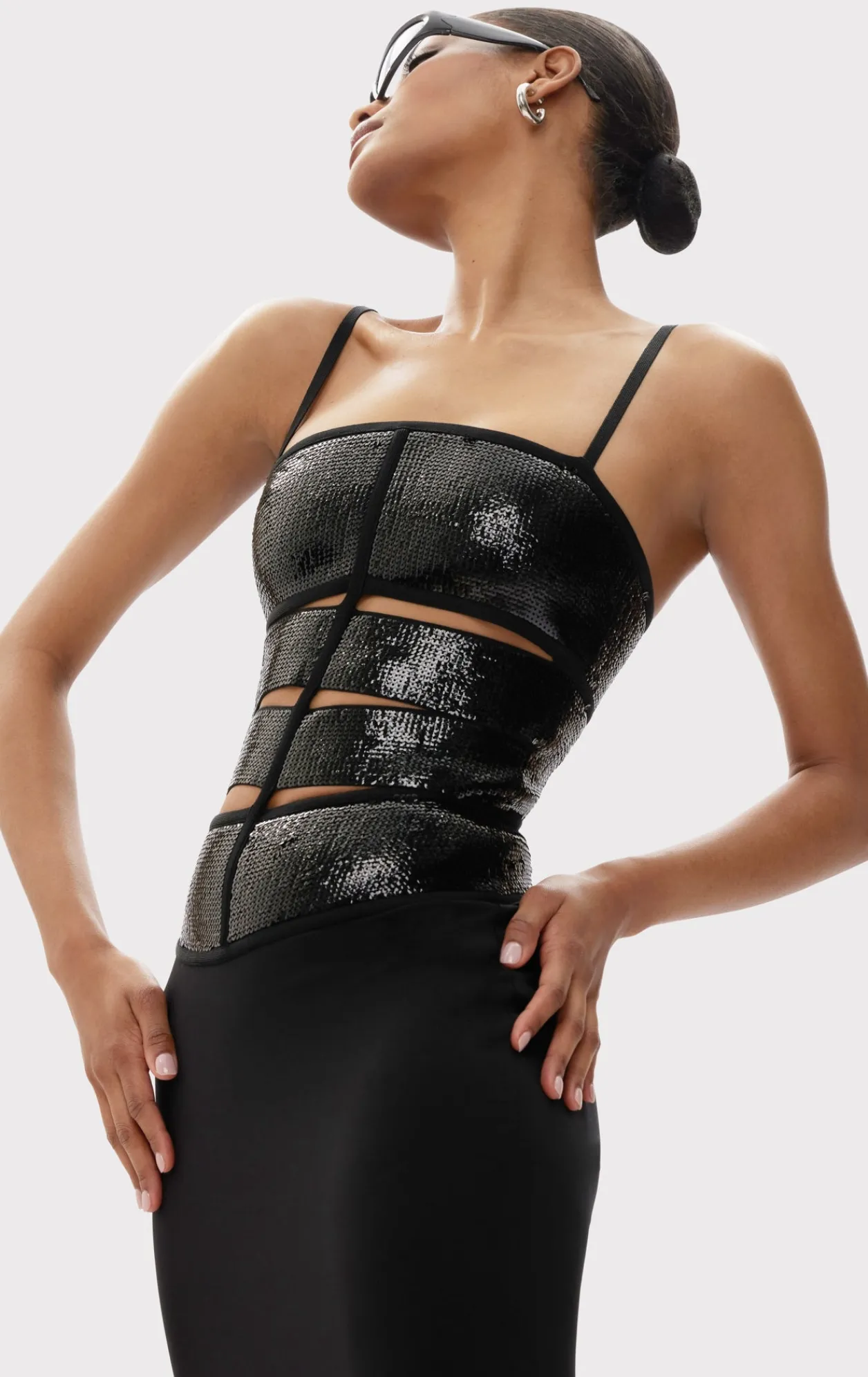 Dresses|Gowns-Hervé Léger THE NOVA GOWN BLACK