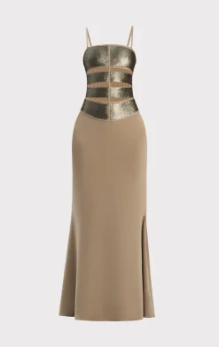 Dresses|Gowns-Hervé Léger THE NOVA GOWN TRUFFLE