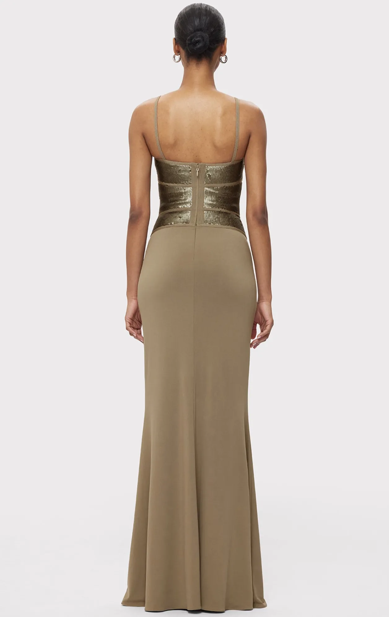 Dresses|Gowns-Hervé Léger THE NOVA GOWN TRUFFLE