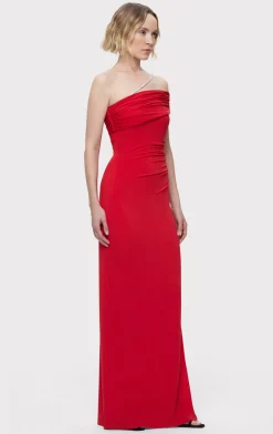 Dresses|Gowns-Hervé Léger THE OLIVIA GOWN CHILI