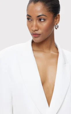 Separates|Jackets-Hervé Léger THE PIM BLAZER ALABASTER