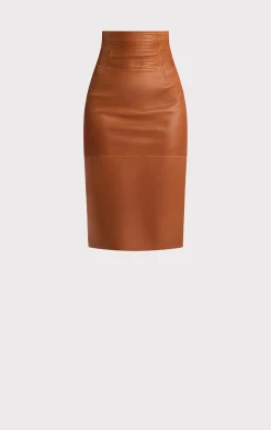 Separates|Bottoms-Hervé Léger THE PIPER SKIRT CARAMEL