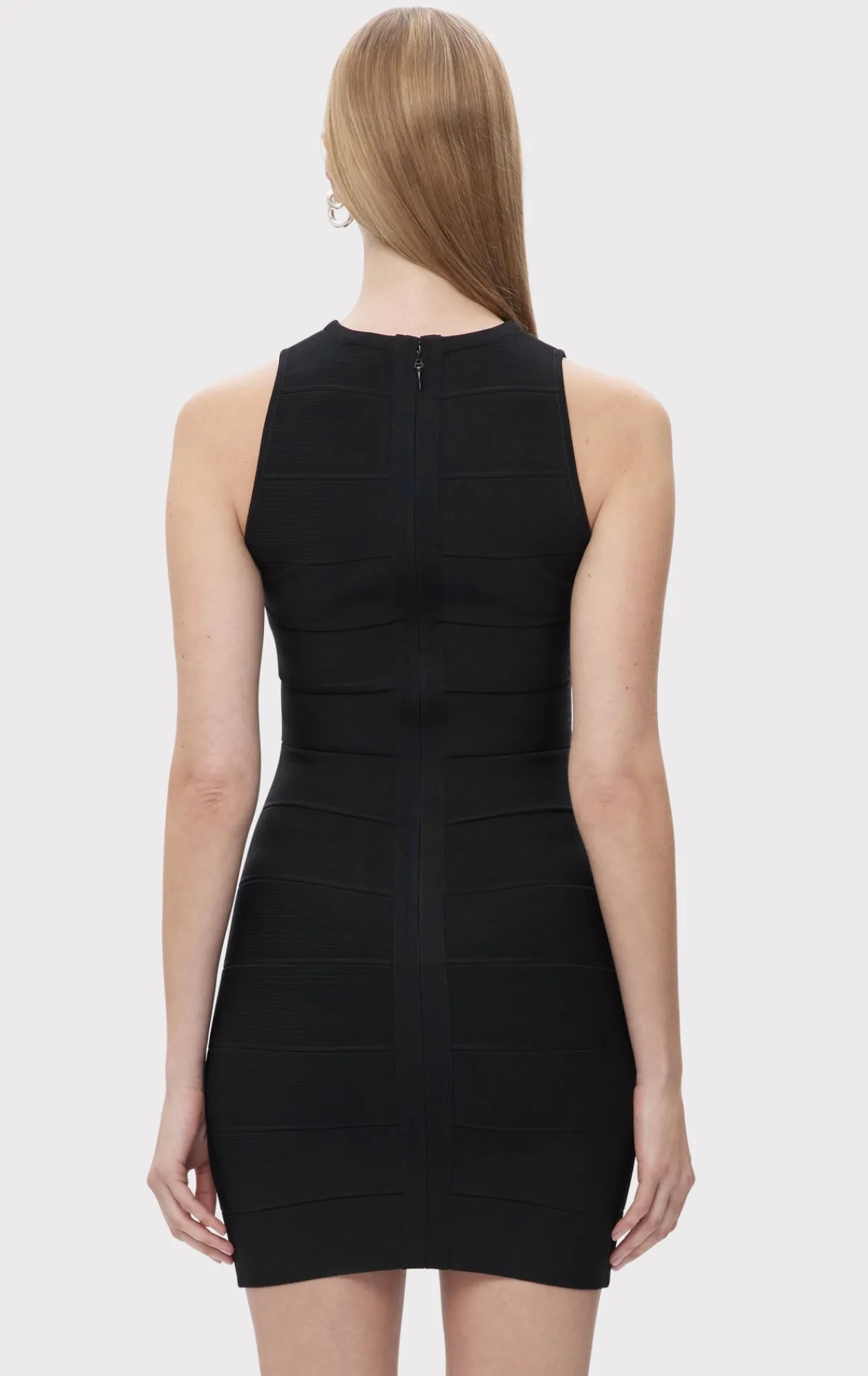 Dresses-Hervé Léger THE QUINN DRESS BLACK FOIL