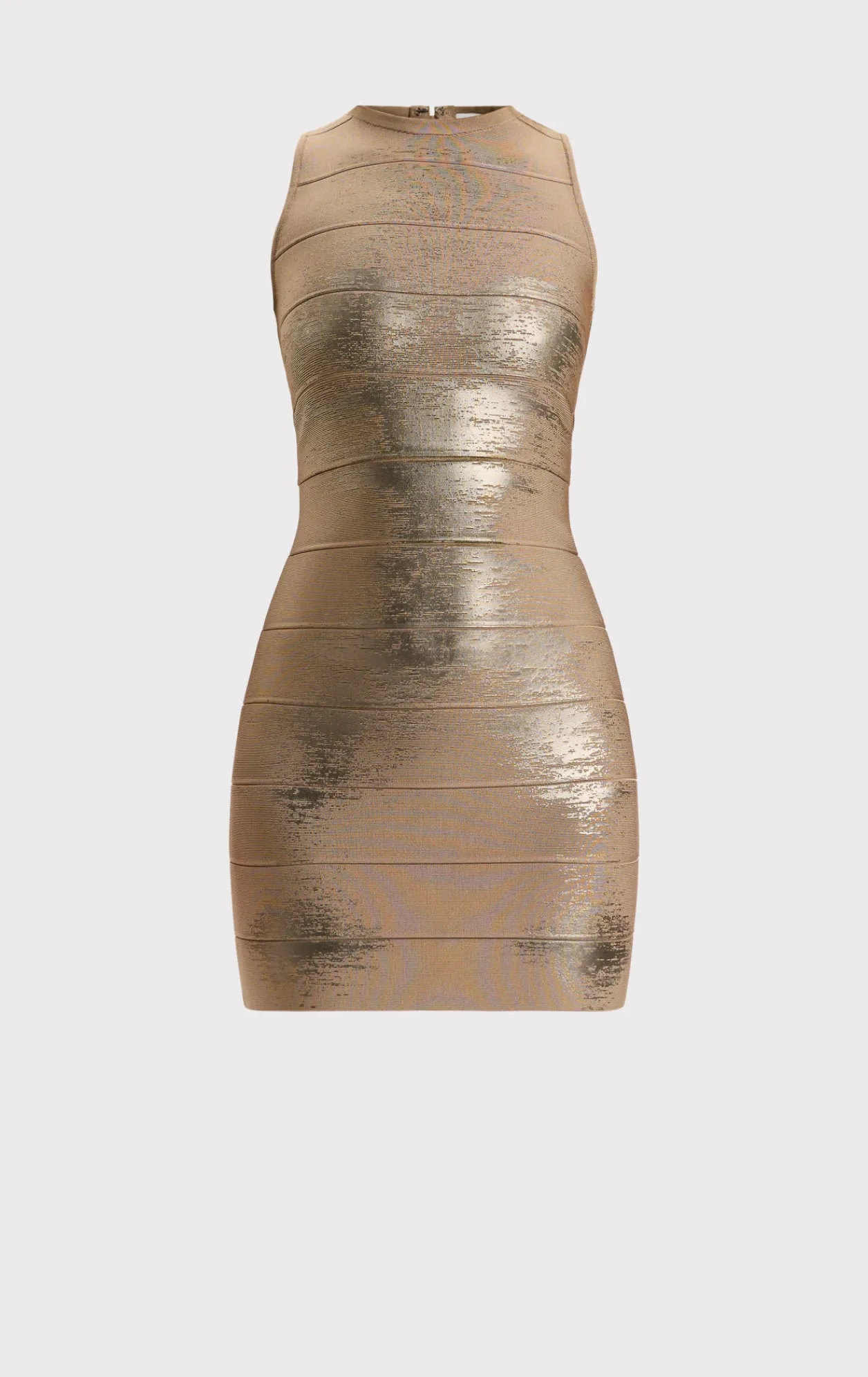 Dresses-Hervé Léger THE QUINN DRESS LATTE FOIL