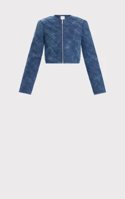 Separates|Jackets-Hervé Léger THE RILEY JACKET INDIGO MULTI