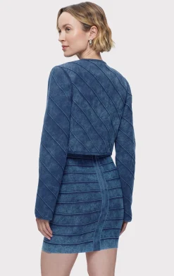 Separates|Jackets-Hervé Léger THE RILEY JACKET INDIGO MULTI