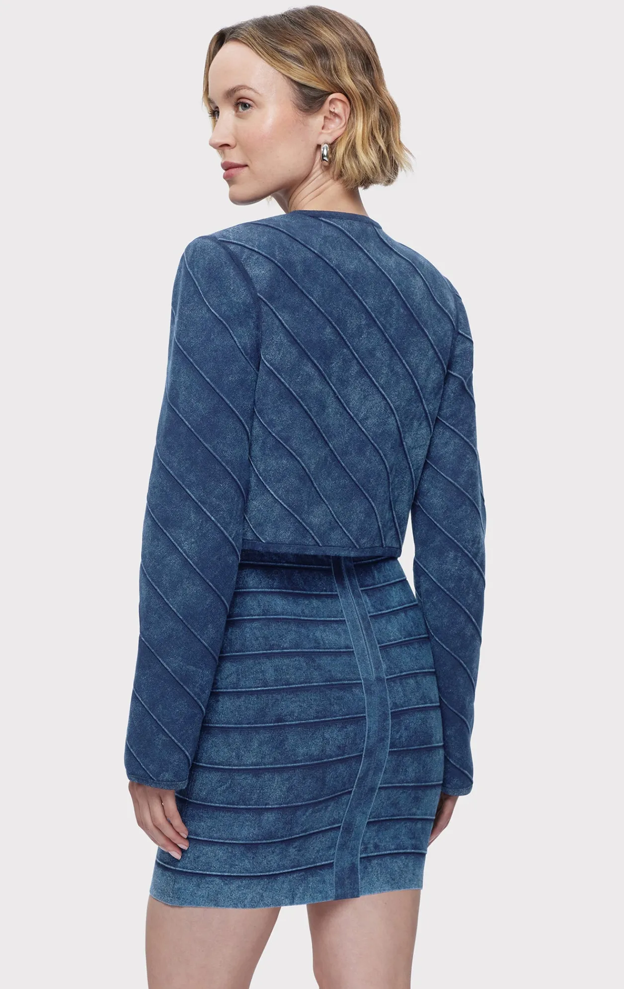 Separates|Jackets-Hervé Léger THE RILEY JACKET INDIGO MULTI