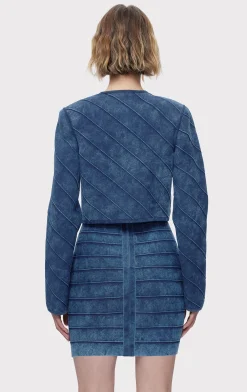 Separates|Jackets-Hervé Léger THE RILEY JACKET INDIGO MULTI